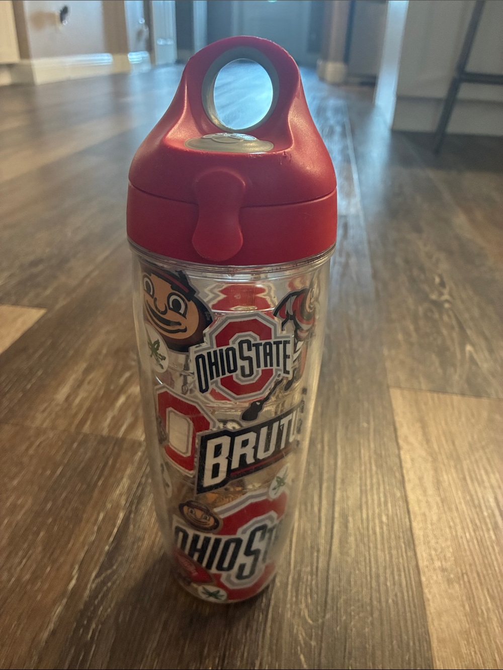 tervis Ohio State Brutus Sticker Travel Tumbler with Red Lid